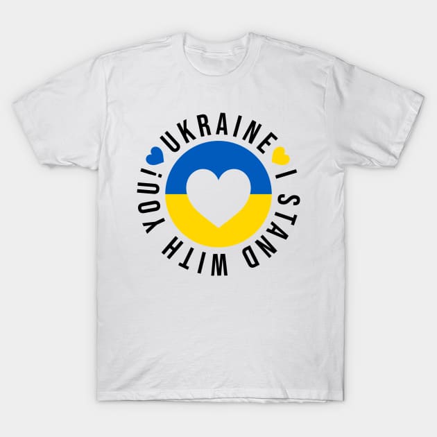 Ukraine i stand with you, Stop the war in Ukraine, save Ukraine, ukrainian T-Shirt by Kingostore